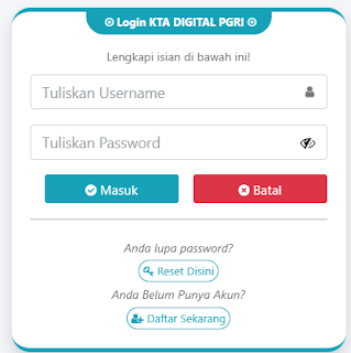 Register PGRI Tebing Tinggi - Persatuan Guru Republik Indonesia Cabang Tebing Tinggi